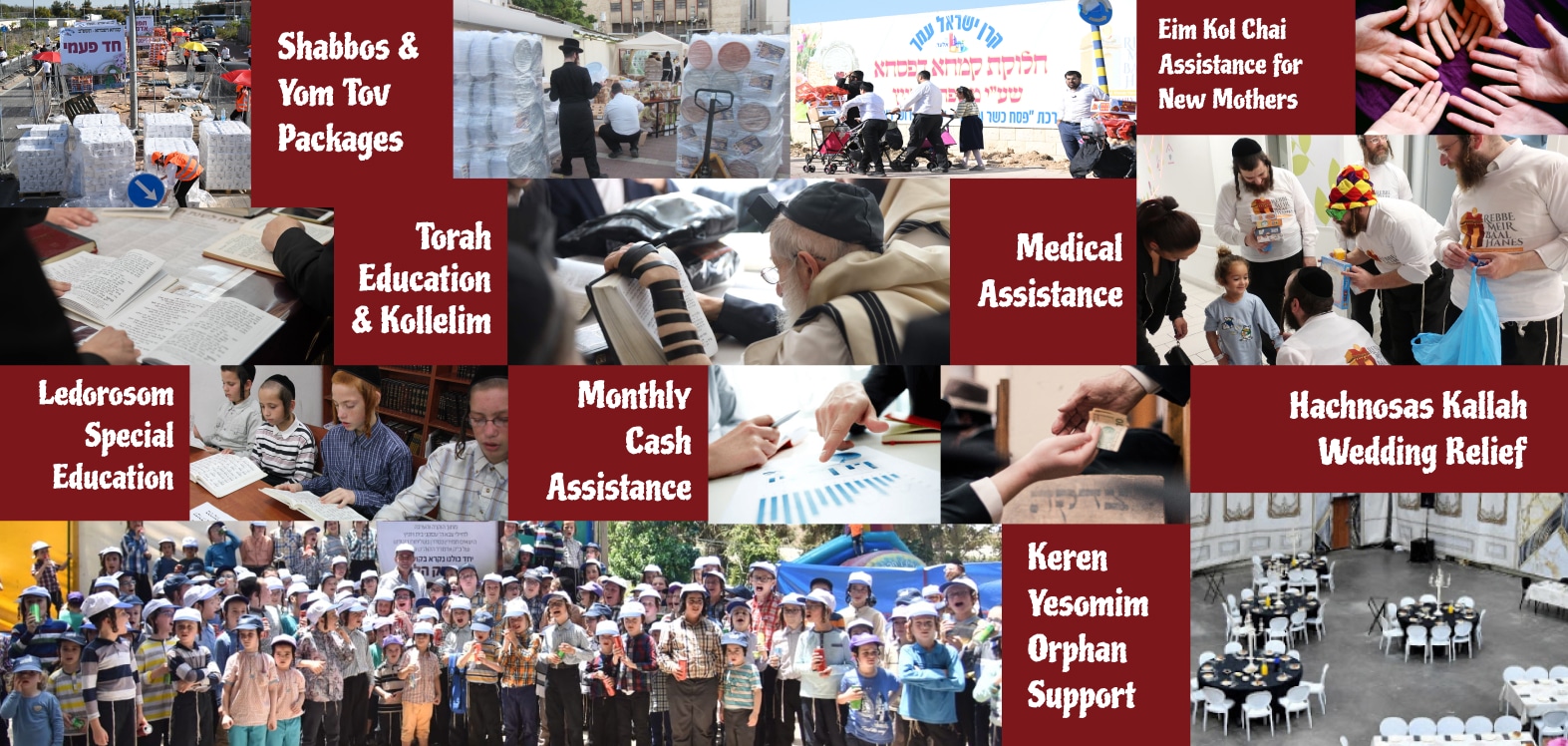 photos of Rebbe Meir Baal Haness tzedakah initiatives