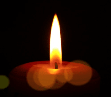 Memorial candle for Jewish death traditions