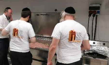 Preparing food to feed soldiers as part of campaign for the soldiers