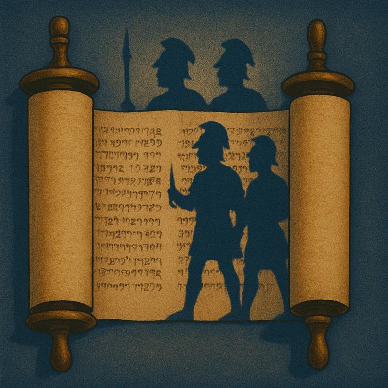 Ancient Sanhedrin chamber with empty seats representing the conflict